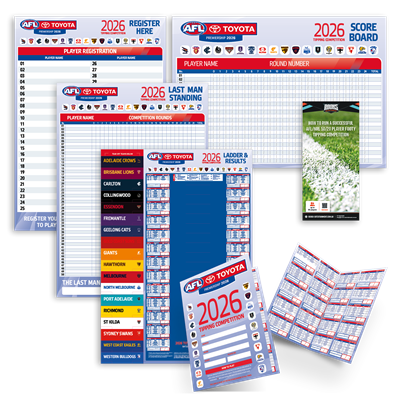 AFL 50 Player Footy Tipping Pack 