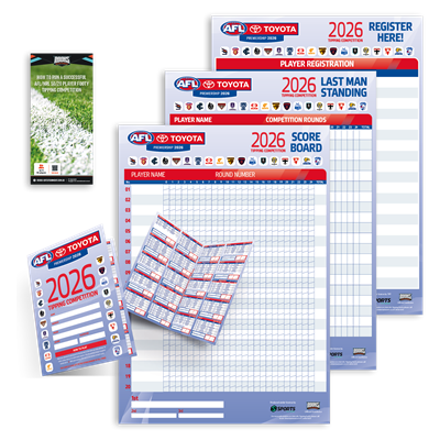 AFL 20 Player Footy Tipping Pack 